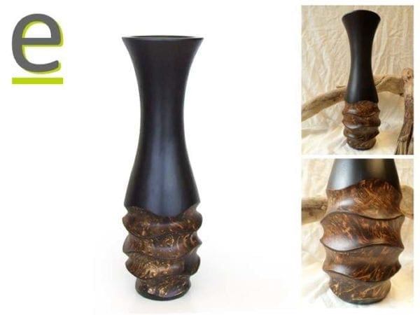 vaso in legno, vaso, vasi di legno