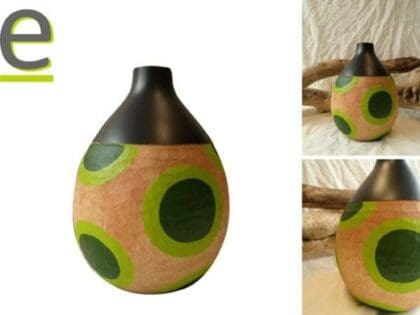 vaso design fatto a mano, perfetto per un regalo originale e dal gusto etnico