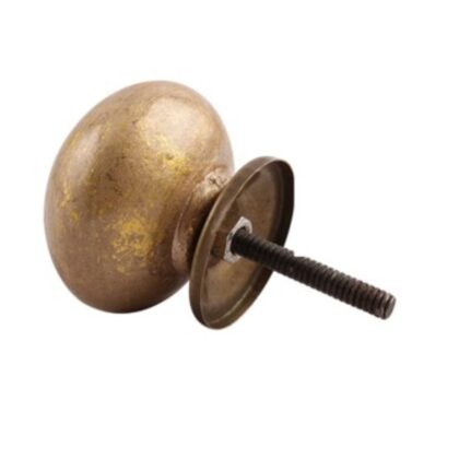 Pomello in ceramica oro e bronzo con effetto anticato SCRK-97