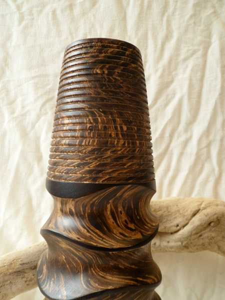 vaso legno decorativo