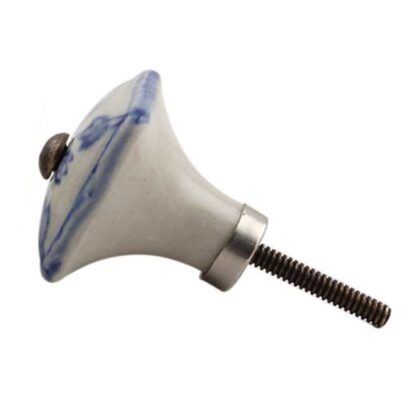 Pomello in ceramica dipinta a mano bianco e blu CK-755