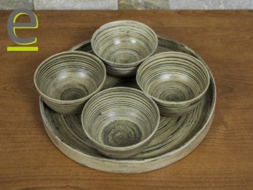 completo per pinzimonio fatto di bambù