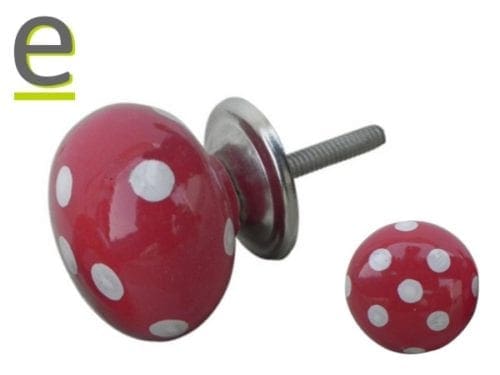 pomelli con pois per mobili