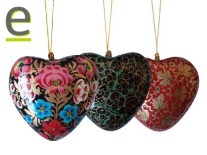 Cuori di Cartapesta per l'Albero di Natale