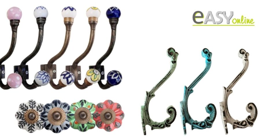 Pomelli per mobili, ganci appendiabiti e accessori per la casa EASY Online